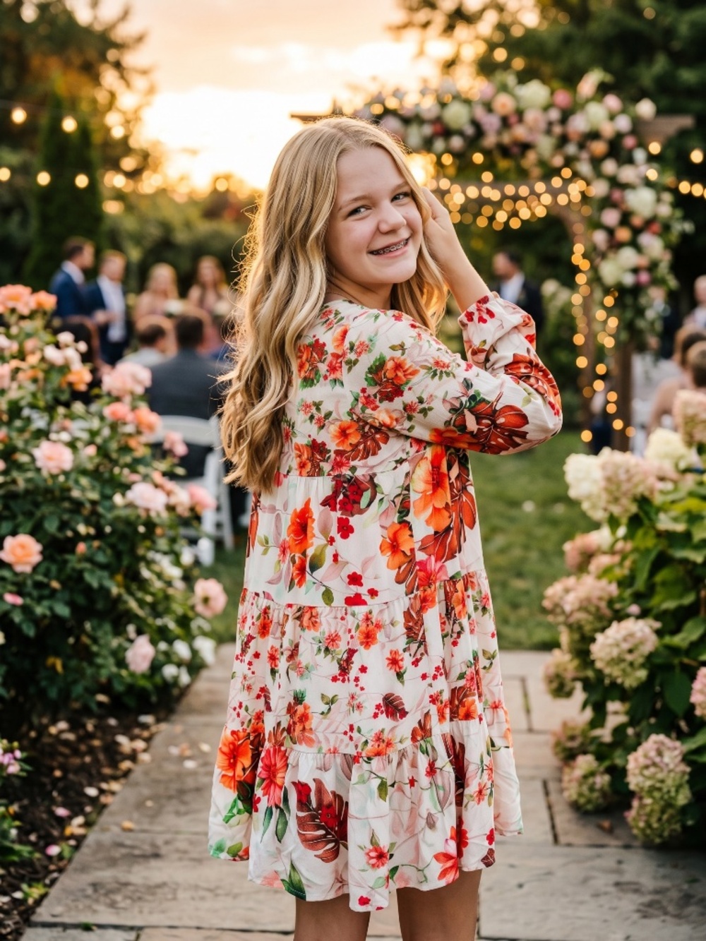 Beautiful floral  Desigual  junior dress for ages 11-12 years. NWT